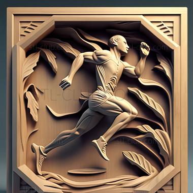 3D модель Й  бегущая игра (STL)